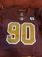 Montez Sweat Washington Redskins Commanders Football Team Game Used Jersey