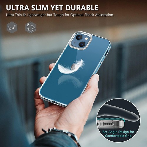For Apple iPhone Models Case Cover Slim Transparent Silicone Clear TPU Gel - Picture 3 of 22