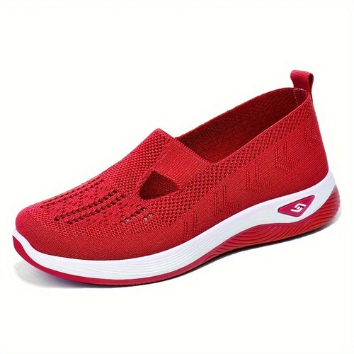 Damen Slip On Sneaker Leichte Atmungsaktiv Sportschuhe Turnschuhe Freizeitschuhe - Bild 12 von 18