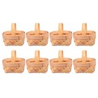 8 Pcs Wooden Basket Chip Storage Mini Girl Child Party Favor Baskets
