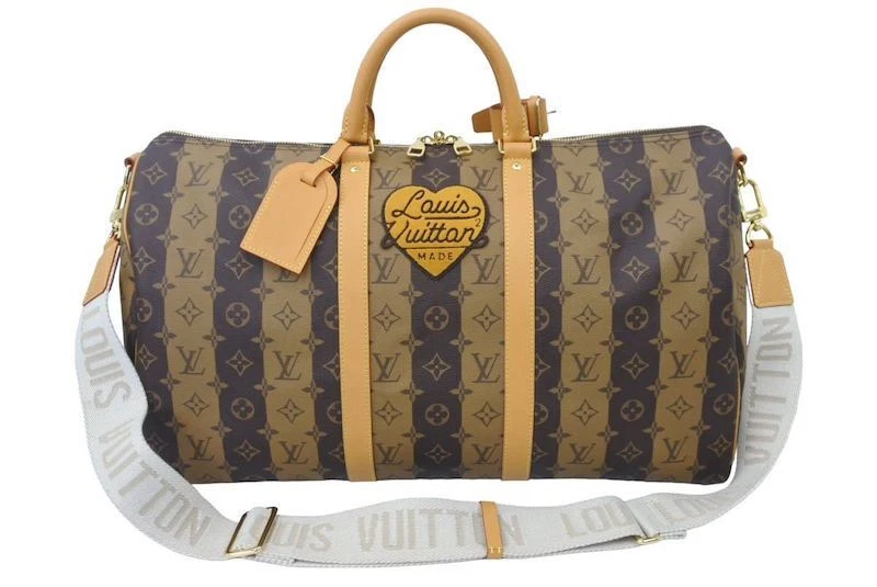 Louis Vuitton NIGO Keepall 50 Travel Bag M45967 Hand Shoulder Purse Auth LV  New