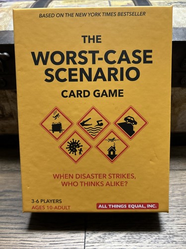 The Worst-Case Scenario Card Game When Disaster Strikes Who Thinks Alike - Picture 1 of 5
