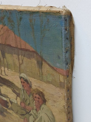Expressionistisches Gemälde Öl/Lwd. Signiert (Rolf) "Balsam" Ca. 62 x 49 cm - Bild 9 von 12
