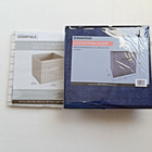 BLUE FOLDABLE STORAGE BIN SET (1SET = 2 ITEMS )