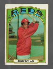 1972 Topps Bob Tolan Cincinnati Reds #3 Very Good