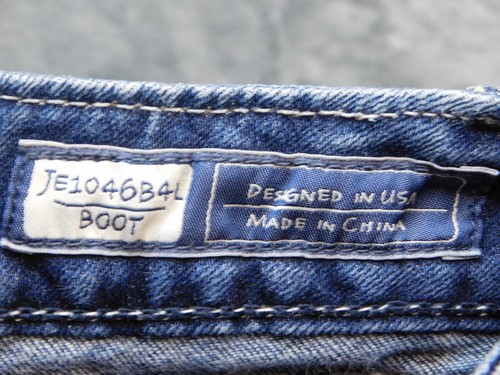 Pantalones de mezclilla Miss Me corte bota para mujer 29W 33L azul desgastado JE1046B4L bigotes - Imagen 8 de 12