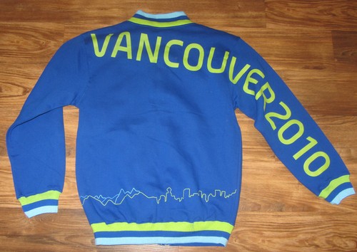 Vancouver 2010 Winter Olympics Mens Track Jacket, Blue, Size XS, New - Picture 4 of 5