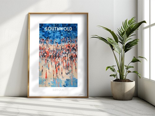 SOUTHWOLD ❤ LIMITED EDITION PRINTS poster wall art seascape beach sea Suffolk - Picture 342 of 456
