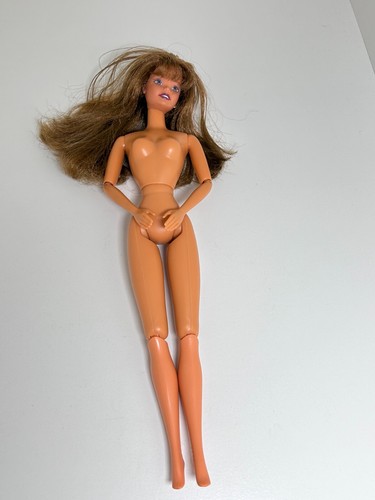 Vintage Barbie 1994 Poseable Body Brunette Doll Nude - Picture 3 of 11