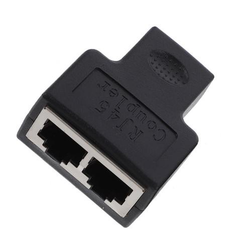 1PC Network Tee Ethernet Extender Splitter Socket Rj45 Connector Connectors - Afbeelding 7 van 12