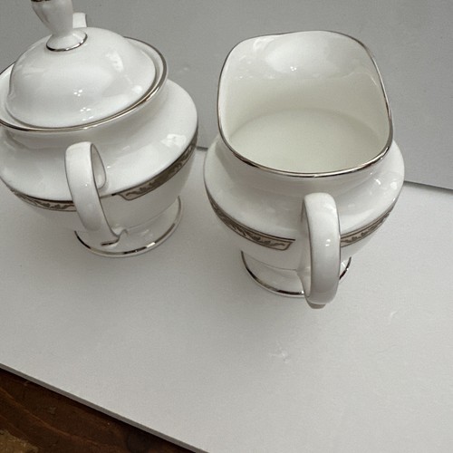 Set of 2 Lenox Landmark Platinum Sugar and Creamer Set Excellent Condition USA - Picture 5 of 9