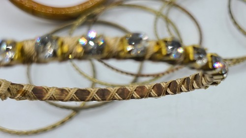 Bangle Bracelet Jewelry Cuff Plastic Colorful Brown Stone Bracelet Lot of 20 - Picture 6 of 8