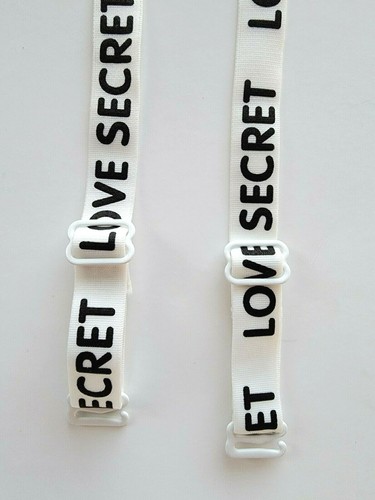 Adjustable Bra Shoulder Straps Love Secret Printed Replacement Bra Straps NWOT - Picture 3 of 8