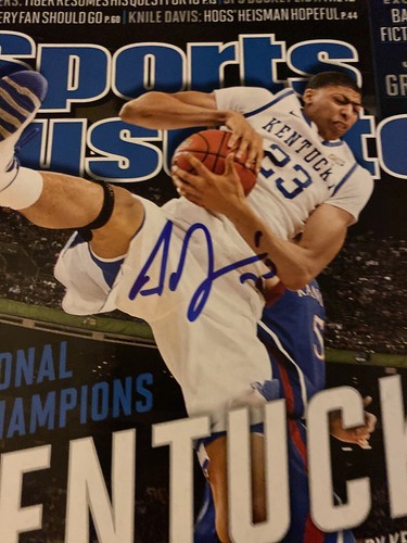 Anthony Davis signed Sports Illustrated Kentucky Lakers No Label Mint Condition - Picture 2 of 4