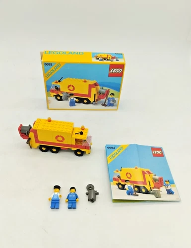LEGO 6693 Recycle Truck OVP Box Classic Town Vintage GOOD Auto Mullauto 90s