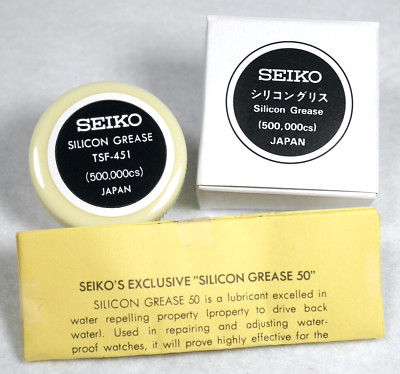 SEIKO Silicon Sealing Grease TSF-451 Waterproof Lubricant Net 4g Official Merch