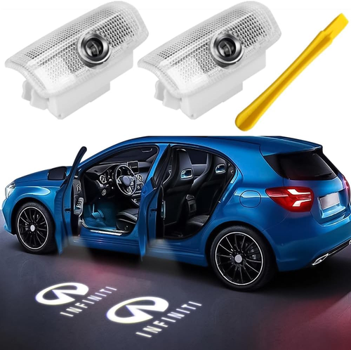 Car Door Lights Logo, Projector Lights for QX50/56/60/70/80, Q50/60/70, G25/37, - Picture 11 of 12