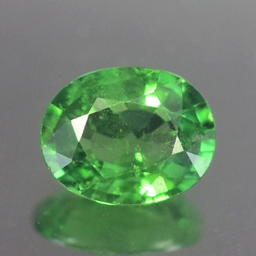 IMPRESIONANTE VVS OVALADO SIN CALEFACCIÓN VERDE TSAVORITA GRANATE NATURAL 0,47 QUILATES - Imagen 2 de 3