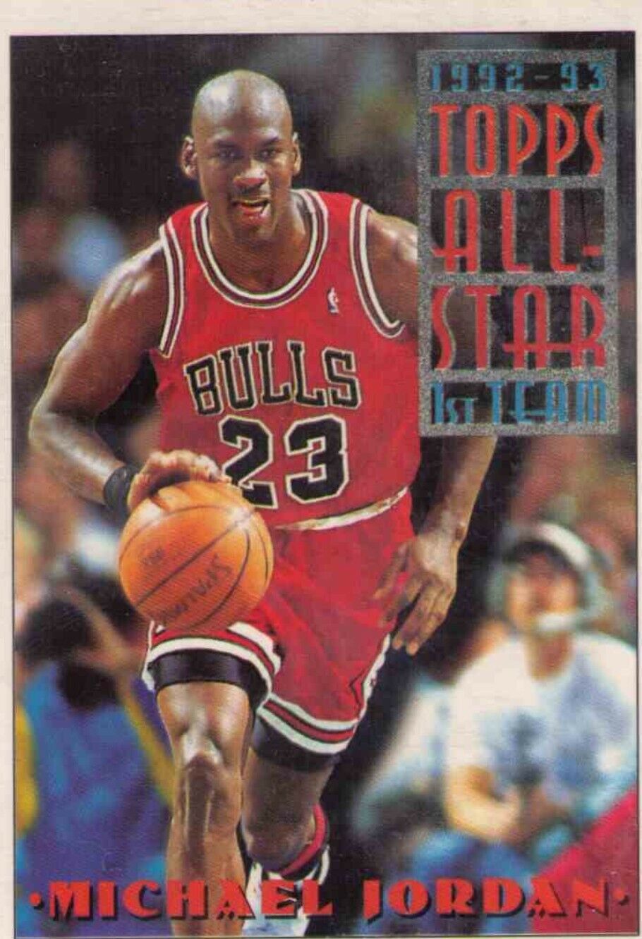 1992-93 Topps All-Star 1st Team #101 Michael Jordan Basketball Card