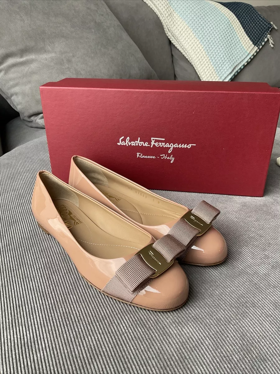 Salvatore Ferragamo Varina Blush 1C Flats Size 5 B eBay