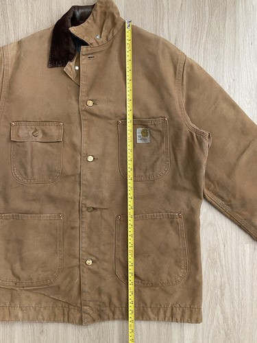 Chaqueta Carhartt De Colección Años 70 Para Hombre 42 Larga 6BLCT Tareas Abrigo Manta Forrada Marrón EE. UU. - Imagen 21 de 21