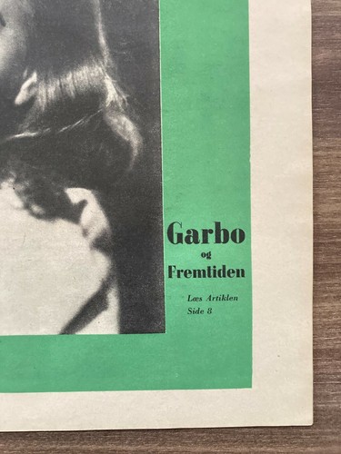 Greta Garbo Front Cover Complete Original Danish Magazine 1938 Ude og Hjemme - Picture 3 of 9