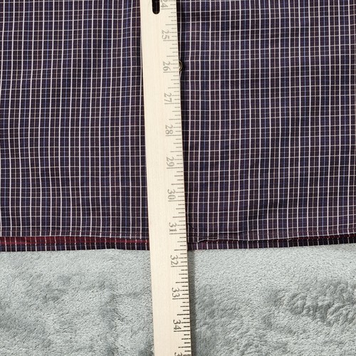 Ermenegildo Zegna Shirt Mens Large Button Up Brown Check Made in Italy - Picture 11 of 12