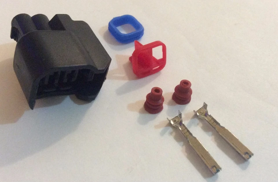 6x Conector 2 vías para inyector de combustible Chevrolet PT1763 sin cable Foto 2 de 4