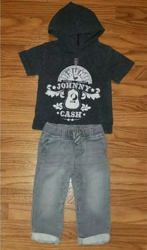 18 Month Johnny Cash Hooded T-shirt 