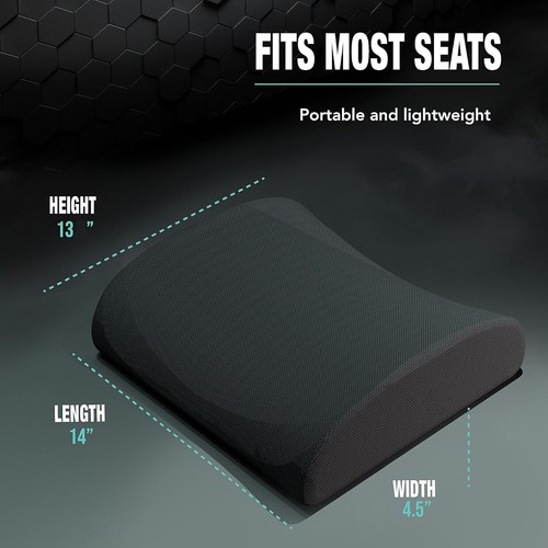 Lendenwirbelstütze Kissen für Stuhl Autositz Memory Foam verstellbarer Gurt Brandneu - Bild 7 von 7