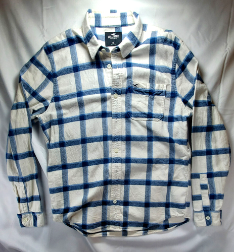 Hollister California Shirt Mens XL Plaid Cotton Long Sleeve Collar Button Down