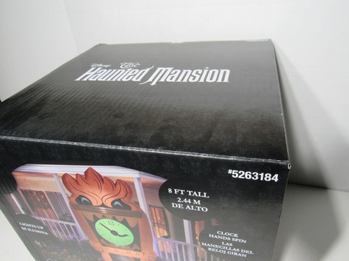 Halloween Disney 8 Fuß The Haunted Mansion Uhr luftgeblasen Garten aufblasbar Neu im Karton NEU - Bild 2 von 8