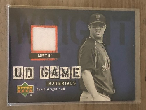 David Wright 2006 Upper Deck UD Game Materials Relic Card. New York Mets