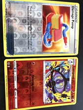 Damage Pump 156/196 & Lampent 25/196 : Lost Origin Reverse Holo