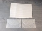 New 1990's Clear Flowers Floral Letter Writing Paper & Envelope Set Romantic 