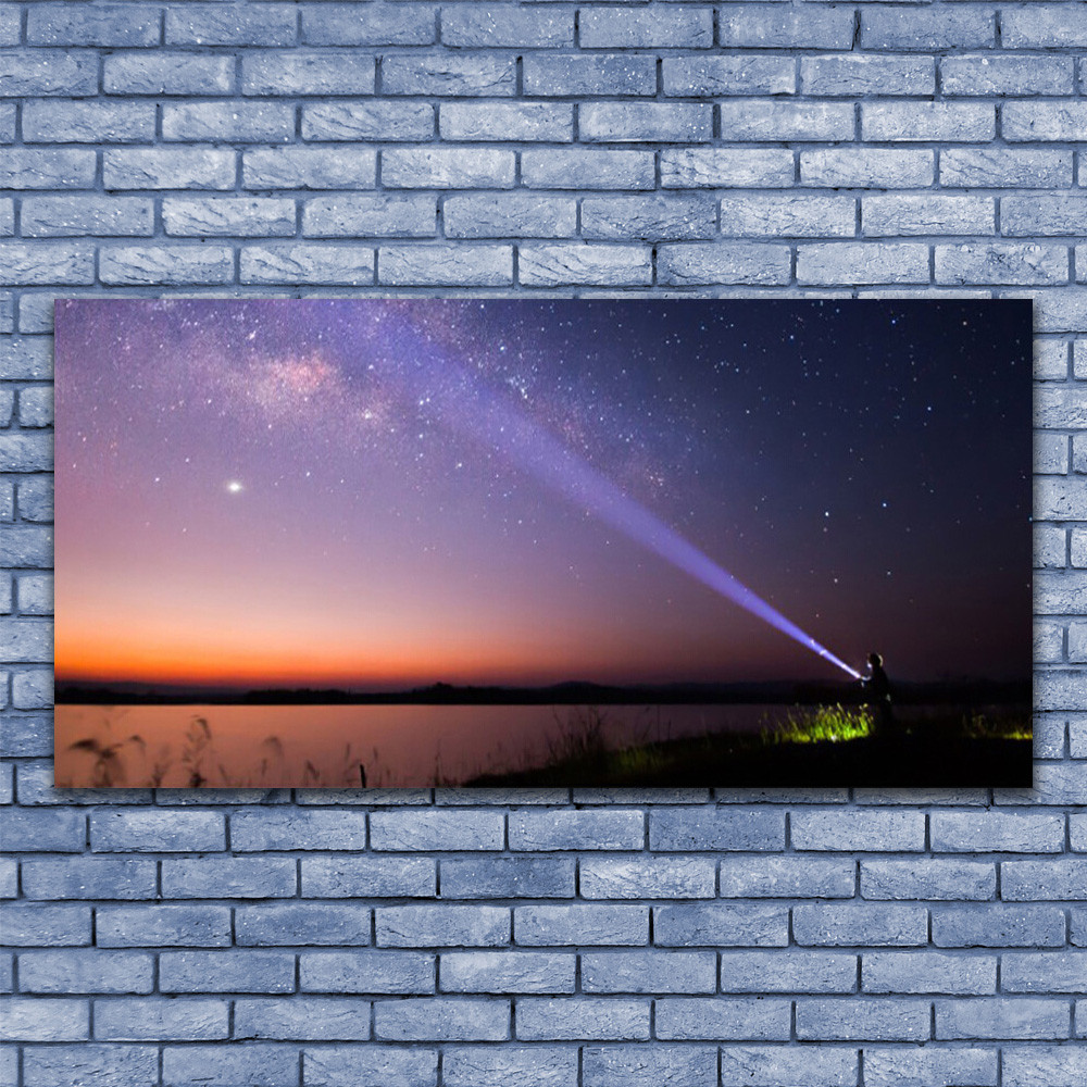 Image panorama mer ciel 140x70 grand tableau verre acrylique moderne