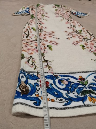 AUTH Dolce&Gabbana cherry blossom floral cotton dress IT 36 - Picture 6 of 24