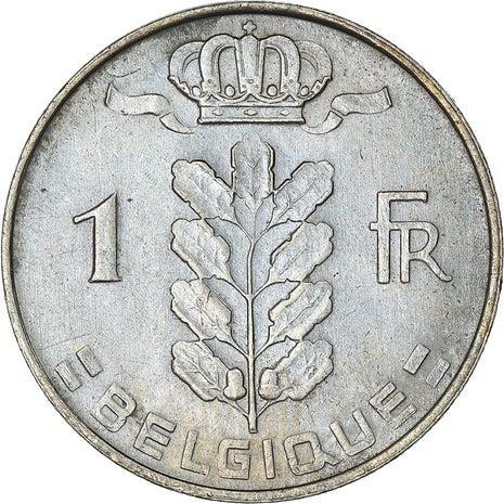 Belgian Coin 1 Franc - Baudouin I Belgique | Cornucopia | Oak | 1950 - 1988 - Picture 1 of 4