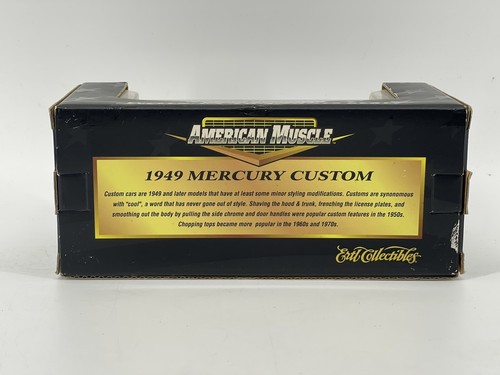 American Muscle 1:43 Scale 1949 Mercury Custom Black Red New Unopened Fast Ship - Picture 3 of 6