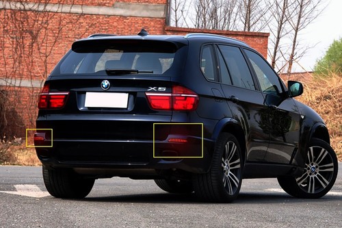 2x Smoked Lens LED Rear Bumper Reflector Stop Brake Lights For 07-13 BMW E70 X5 - Bild 22 von 23