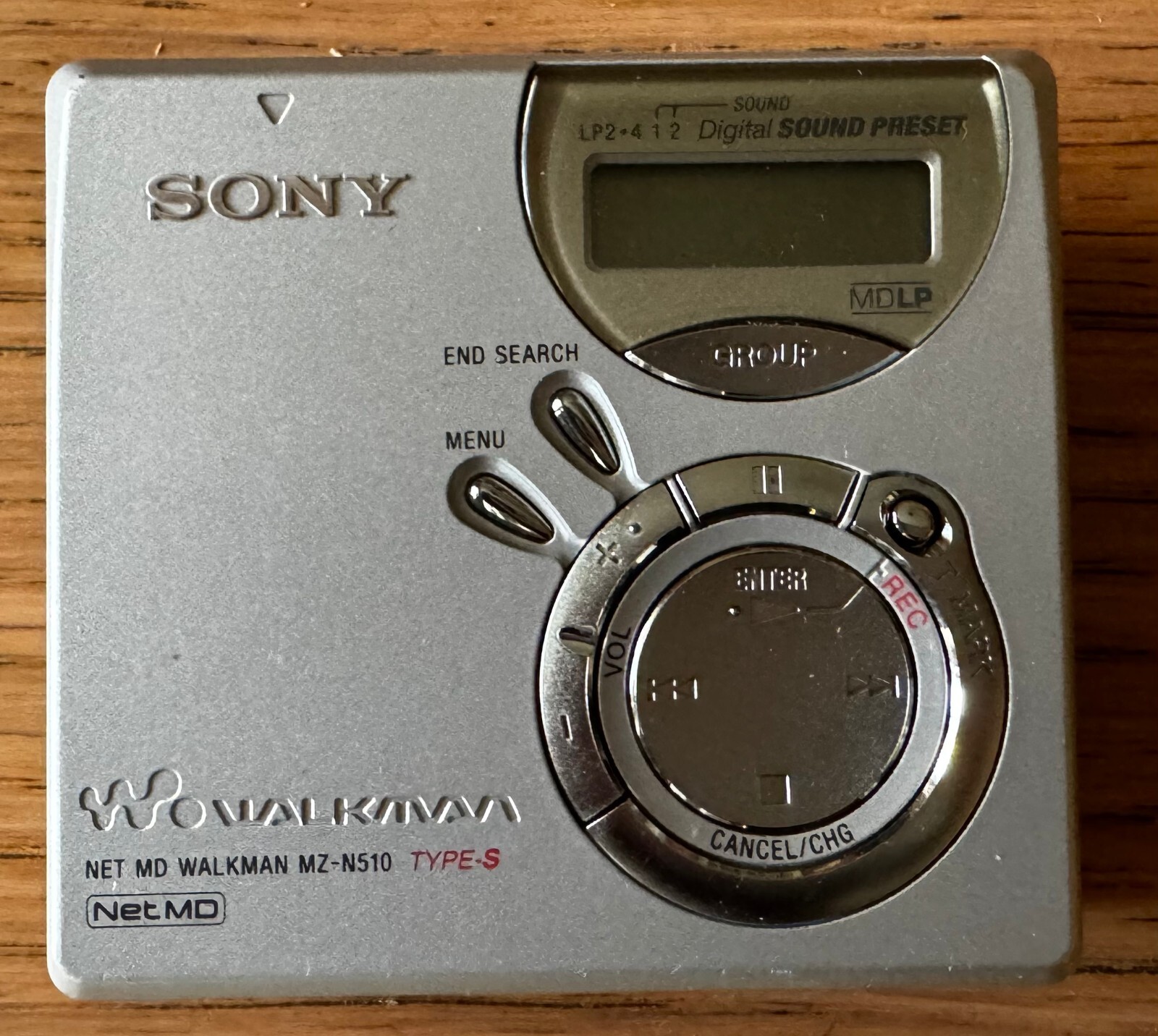 Sony Portable Minidisc Player Recorder Walkman MZN505 Silver Tested