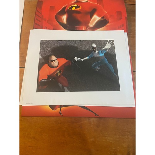 Disney Pixar The Incredibles Lithographs Art Prints Collectible Decor - Picture 6 of 7