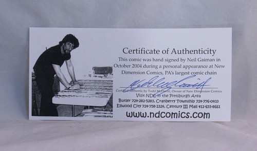 Miracleman 17 VF Signed by Neil Gaiman with COA Eclipse Comics Book Copper Age b - Picture 3 of 4