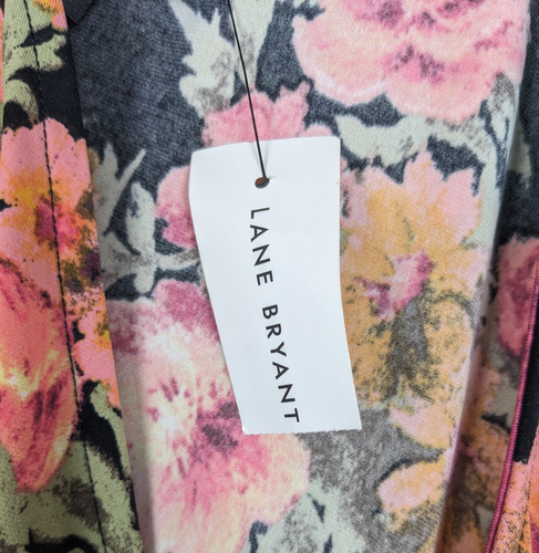 Neu mit Etikett Lane Bryant Maxikleid Damen 14/16 schwarz Blumenmuster ärmellos Landhaus Bloomcore - Bild 11 von 12