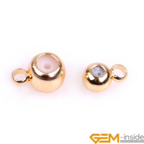 14K Gold Filled Silica Spacer Polished Bail Connector Slider Jewelry Making Bead - Picture 6 of 49