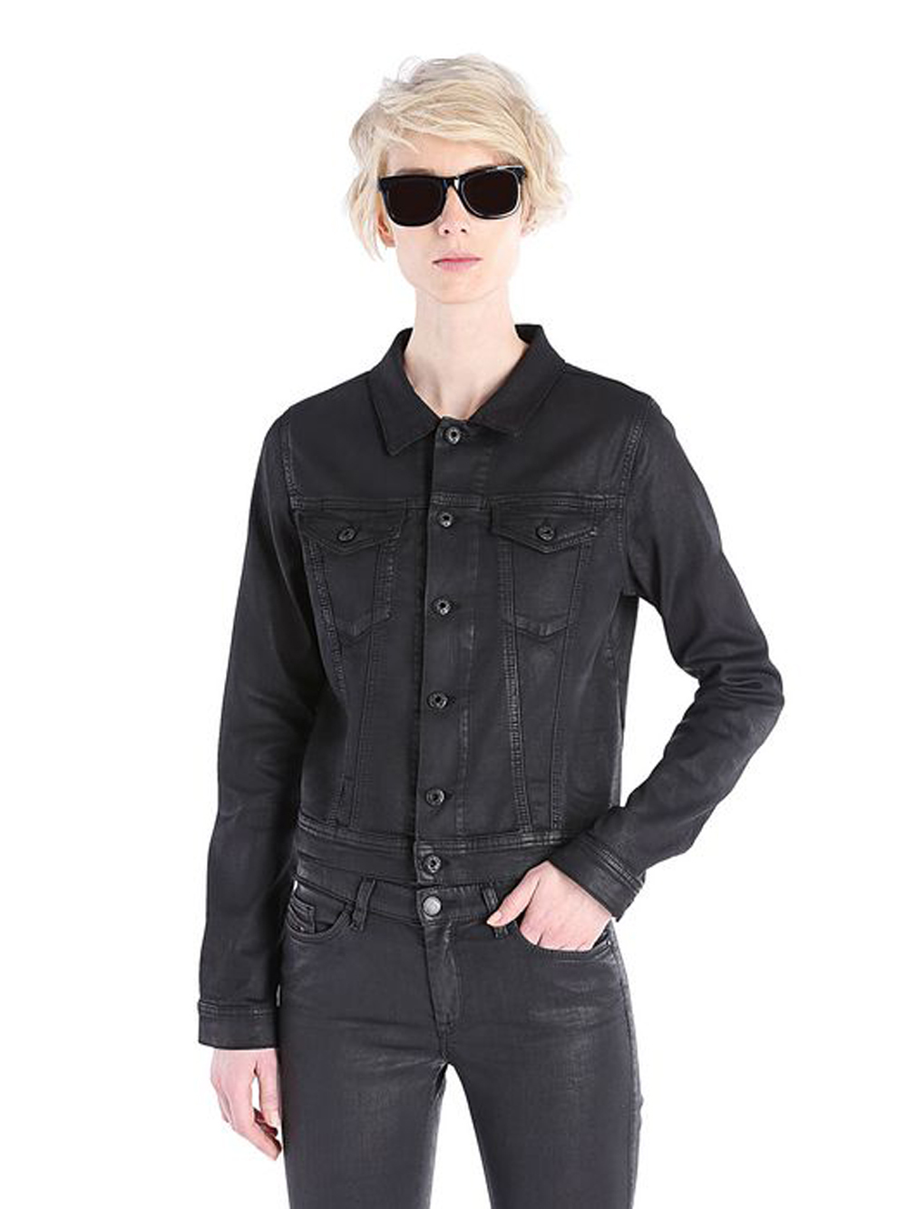 Diesel r-pesc Giacca Giacca Giacca Donna Giacca in jeans elasticizzato nero c50a7b Diesel r-pesc Giacca Giacca Giacca Donna Giacca in jeans elasticizzato nero c50a7b