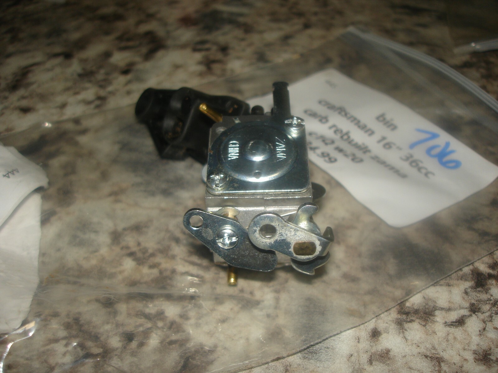 Craftsman 16" 36cc zama carburetor carb Rebuilt chainsaw part only bin