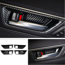 For 2021 2022 Toyota Venza Carbon Fiber Inner Car Door Handle Bowl Cover Trim For 2021 2022 Toyota Venza Carbon Fiber Inner Car Door Handle Bowl Cover Trim