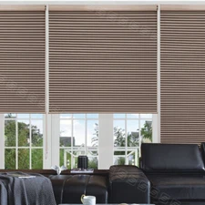 CUSTOM CUT Blackout Drawstring Cellular Shades Window Blinds Shades-Six Color