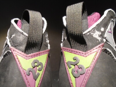 1992 OG NIKE AIR JORDAN VII 7 BLACK GRAPHITE GREY BORDEAUX RED